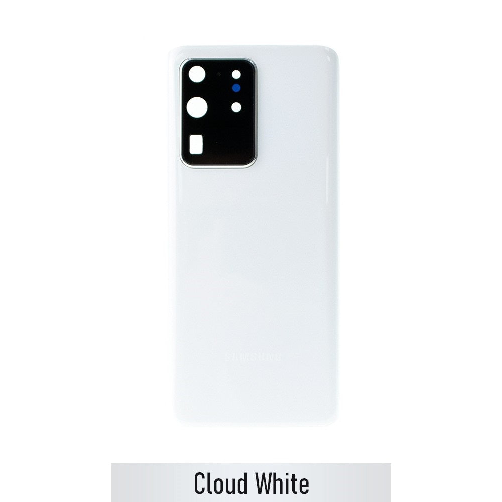 Brown Rear Cover Glass For Samsung Galaxy S20 Ultra G988-Cloud White Brown Rear Cover Glass For Samsung Galaxy S20 Ultra G988-Cloud White